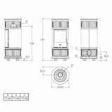 Piazzetta E929 C BCS stufa a legna 7,8 kW