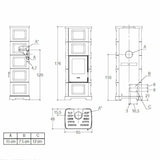 Piazzetta E928 C-M stufa a legna 11 kW