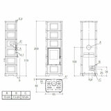 Piazzetta E928 C-H stufa a legna 11 kW
