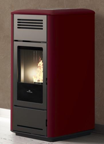 TERMOSTUFA A PELLET EDILKAMIN MODELLO MILLA H 15 KW UP ACCIAIO/CERAMICA