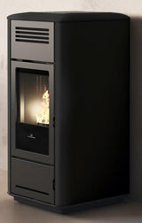 TERMOSTUFA A PELLET EDILKAMIN MODELLO MILLA H 15 KW UP ACCIAIO/CERAMICA