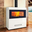 Piazzetta LUGANO MC 85/55 BL stufa caminetto a legna 11 kW