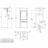Piazzetta E928 A BCS stufa a legna 11,1 kW