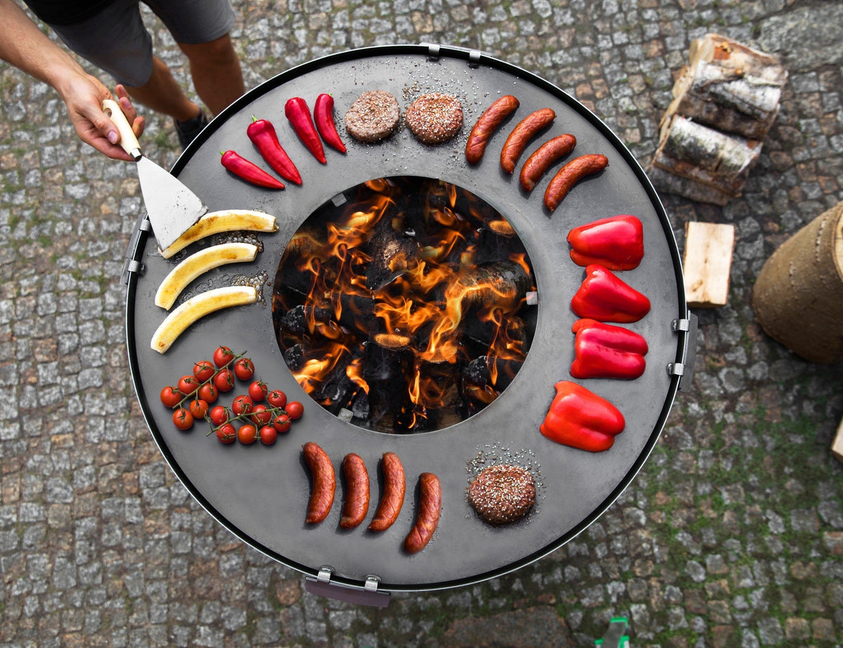 CookKing Premium Grill "SANTOS" – Realizzato a Mano in Acciaio Naturale
